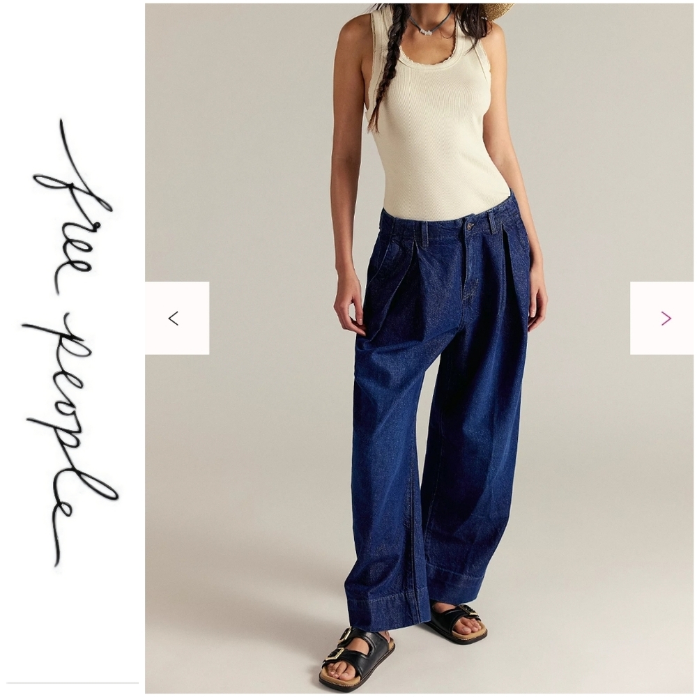 NWT Free People Crvy New Spin Trouser Jeans